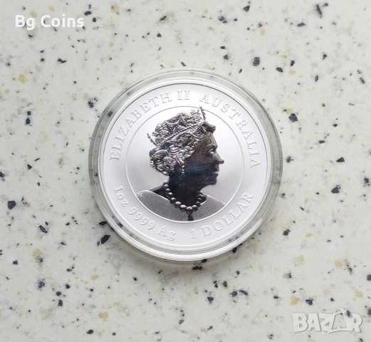 Сребро 1 OZ 2022 Тигър , снимка 2 - Нумизматика и бонистика - 53077863