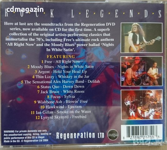 Компакт дискове CD 70'S Rock Legends, снимка 2 - CD дискове - 35179954