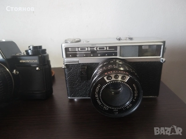Камери PRAKTICA BC-1, REVUEFLEX SLR, PETRI DREST, ZORKI 4, SOKOL AUTOMAT , снимка 10 - Фотоапарати - 46333827