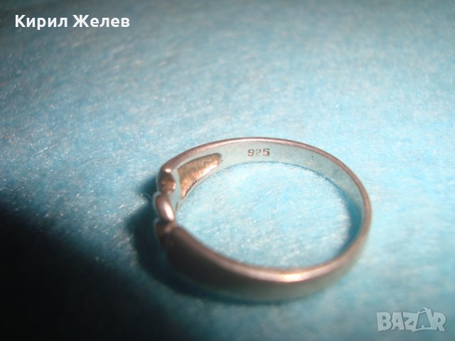 СТАР АНГЛИЙСКИ СРЕБЪРЕН АРТ ДИЗАЙН КРАСИВ ПРЪСТЕН СРЕБРО 925 РЪЧНА ИЗРАБОТКА 26241, снимка 5 - Пръстени - 34630712