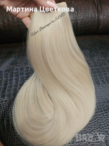 100% Естествена славянска коса + ПОДАРЪК, снимка 4 - Аксесоари за коса - 52536156