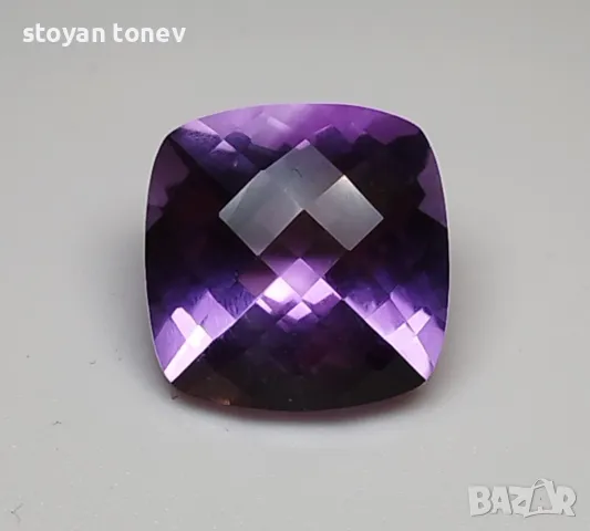 Великолепен лъскав аметист - 13кт.! Нов!, снимка 13 - Други - 49652384