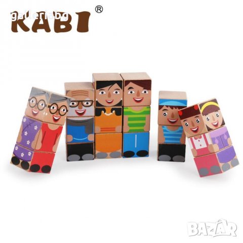 Дървен пъзел семейство