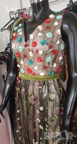 приказна официална бална рокля с 3D декорация , снимка 9 - Рокли - 28349013