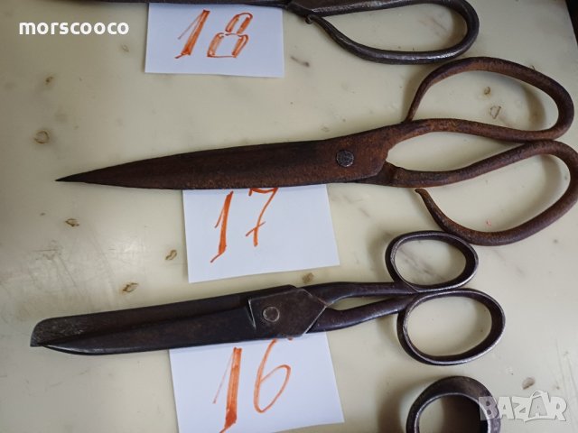 стари ножици на цени от 5 до 35лв за брой, снимка 5 - Антикварни и старинни предмети - 43639051