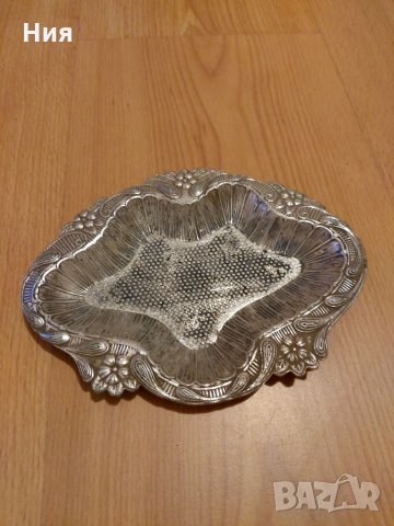 Чинийка/ поднос, снимка 3 - Антикварни и старинни предмети - 35468261