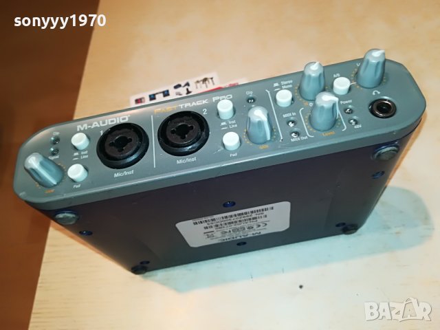 M-AUDIO FAST TRACK PRO 2007221906М, снимка 3 - Ресийвъри, усилватели, смесителни пултове - 37451155