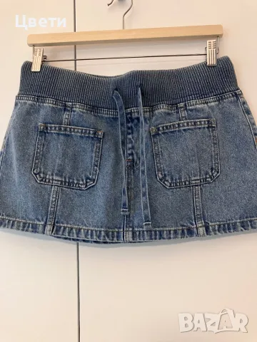 Дънкова пола, снимка 3 - Поли - 47393748