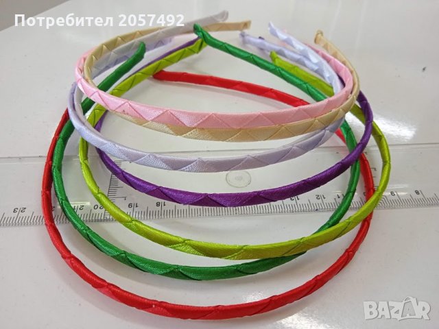 Диадеми от сатен 5 мм, снимка 2 - Аксесоари за коса - 33417016
