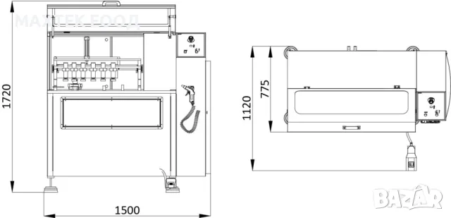 Автоматична машина за фрезоване на делители с бързосменяем инструмент Ozgenc OMRM 121 PRO, снимка 3 - Други машини и части - 50255625