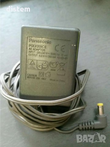 Адаптер Захранване 6.5V 350mA ЗА Panasonic PQLV209 , снимка 1 - Кабели и адаптери - 32652306