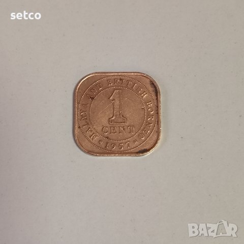 Малая и Британско Борнео 1 цент 1957 година ж77