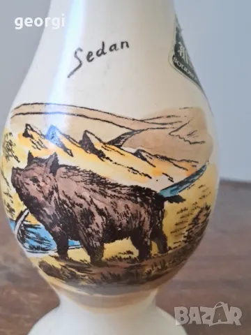 керамична ваза с ловни мотиви   5/1, снимка 2 - Вази - 49076429