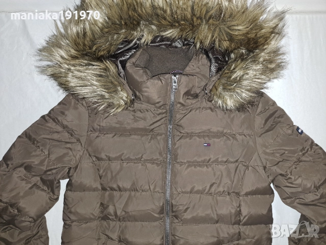Tommy Hilfiger Womens Hooded Down Jacket (S) дамско пухено яке (пухенка), снимка 2 - Якета - 52299365