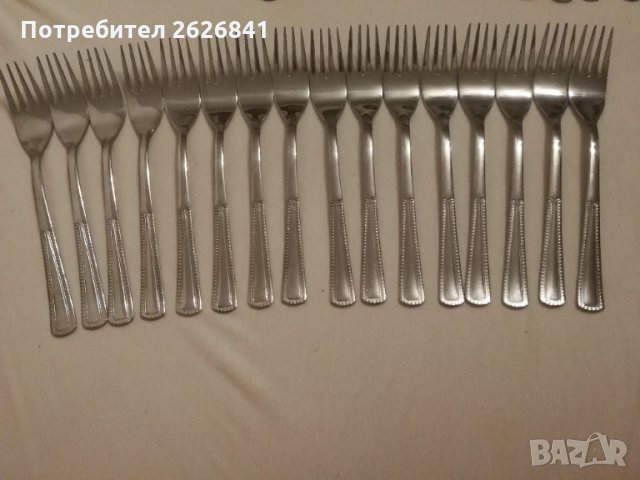Вилици 19,5 см - модел кант точки, снимка 1
