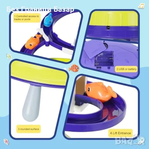 Нова Детска електрическа игра за риболов с музика и асансьор, деца 3+, снимка 4 - Образователни игри - 47383027