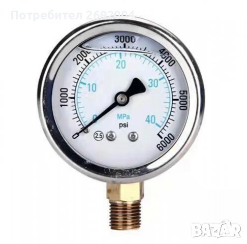 НОВ ! Манометър за безвъздушни машини за боядисване !, снимка 3 - Други машини и части - 38378351