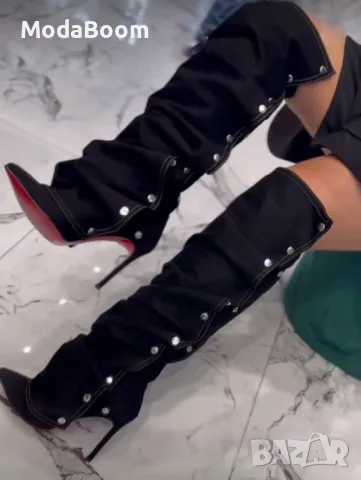 Ботуши на ток - Деним