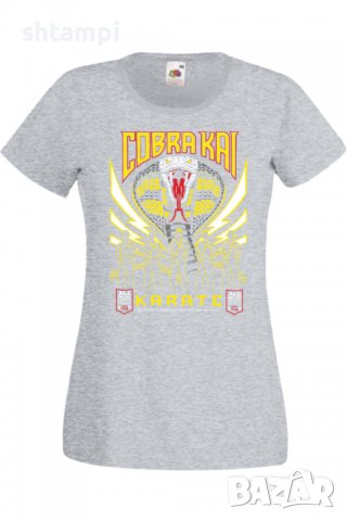 Дамска тениска Cobra Kai karate,Филм,Игра,superhero,Изненада,Подарък,Повод,, снимка 5 - Тениски - 37727910