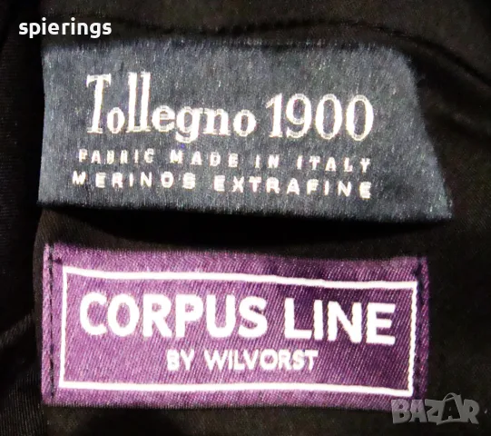 Тъмно син мъжки костюм размер 102 /50 +/, снимка 8 - Костюми - 49866155