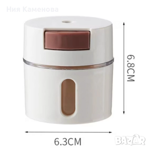 Магнитни стъклени буркани за подправки 6 броя – Стилен комплект за подредена кухня, снимка 6 - Други - 52775442