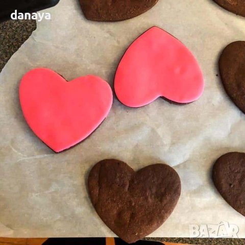 3356 Комплект метални форми за сладки сърца резци, 3 броя, снимка 3 - Форми - 43394695