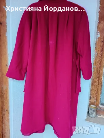 Палто циклама, снимка 2 - Палта, манта - 48983258