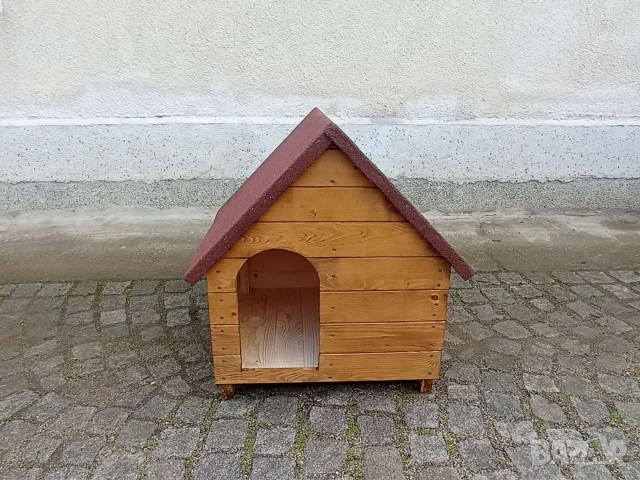 Дървена къща за домашен любимец , колиба за коте куче къщи за домашни любимци кучета котки, снимка 4 - За кучета - 53275333