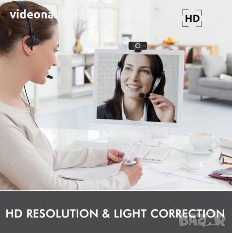 Видеоконференция FULLHD 1080P 30fps Универсална Web Камера с Микрофон за PC Smart TV STB TV Box 130°, снимка 7 - Камери - 28797264