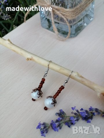 Ръчно изработени обеци, снимка 4 - Обеци - 43242442