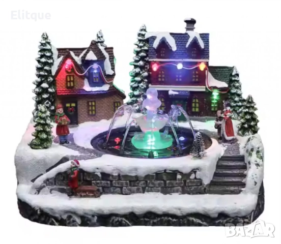 Коледна декорация със светлини и воден фонтан – зимна приказка за вашия дом, снимка 2 - Други стоки за дома - 52831203
