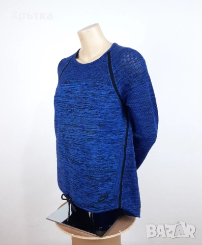 Nike Tech Knit - Оригинална дамска блуза размер L, снимка 4 - Блузи с дълъг ръкав и пуловери - 47465130
