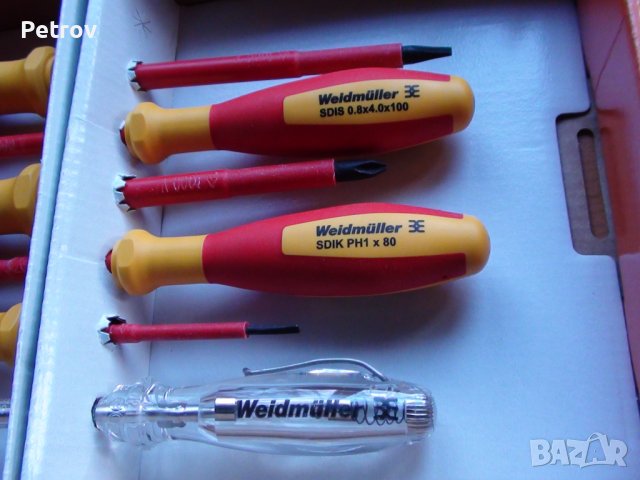 Weidmüller SDI-Set electric - VDE 1000 V - MADE IN GERMANY - 5 Отверки Комплект ЧИСТО НОВ PROFI-Set , снимка 11 - Клещи - 44003352