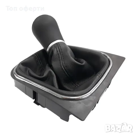 Топка за скоростен лост с маншон съвместима с VW Golf VVI 03-12 с 6 скорости - черна, снимка 3 - Аксесоари и консумативи - 48700287