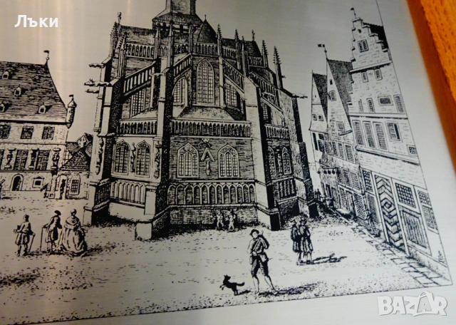 Оригинална литография Grasoli Solingen на стария Osnabrück. , снимка 7 - Антикварни и старинни предмети - 53371076