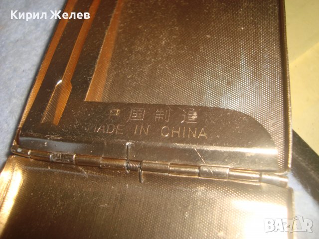 СТАРА ПОЗЛАТЕНА MADE in CHINA РЕТРО - ВИНТИДЖ КОЛЕКЦИОНЕРСКА ОРНАМЕНТИРАНА ТАБАКЕРА 32197, снимка 3 - Колекции - 38289046