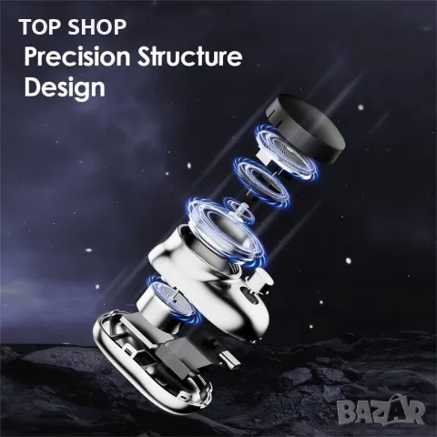 Мини самобръсначка 2023 Нова джобна преносима електрическа самобръсначка, магическа USB акумулаторна, снимка 4 - Електрически самобръсначки - 48507999