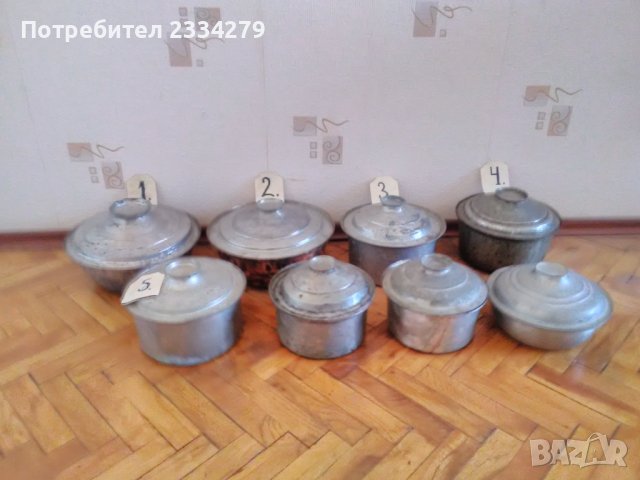 Стари,бакърени тенджери от различни времена, снимка 3 - Антикварни и старинни предмети - 34843407