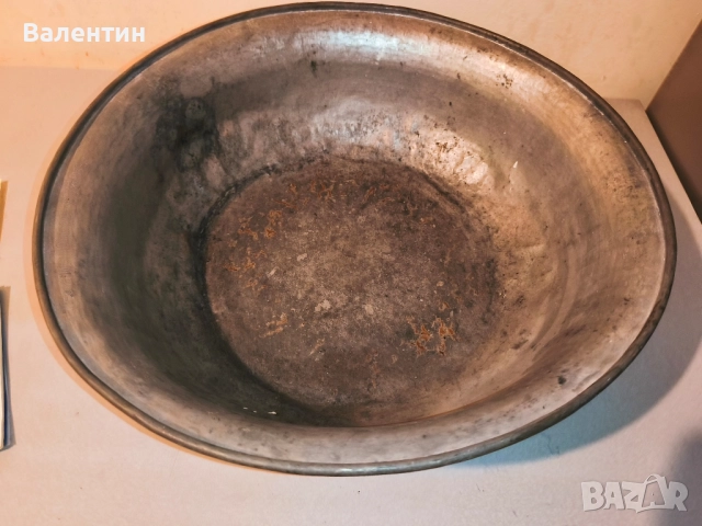Бакърена тава с НАДПИС , снимка 7 - Антикварни и старинни предмети - 52541297