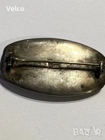 сребърна брошка, снимка 4 - Антикварни и старинни предмети - 49211598