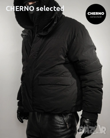 Мъжко черно пухено яке ZARA Water Repellent 4-Way Stretch Puffer Jacket – Размер L•XL , снимка 3 - Якета - 53155687