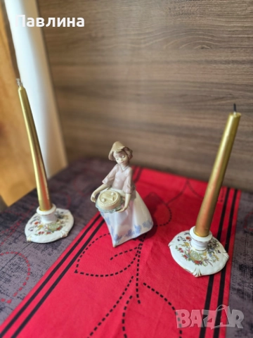 Порцеланови свещници , снимка 3 - Декорация за дома - 51945573