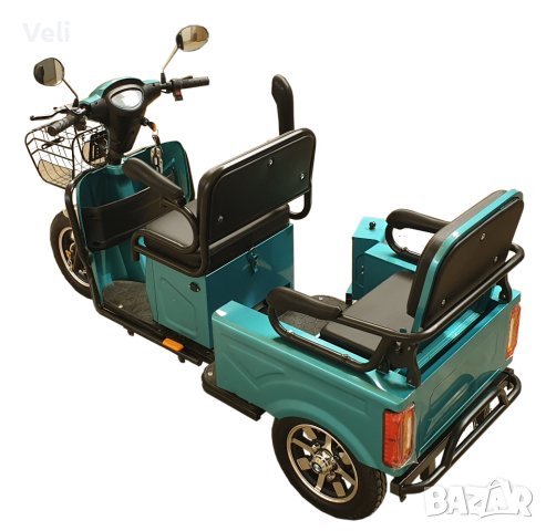 Електрическа триколка А10 карго лукс нов модел, снимка 6 - Мотоциклети и мототехника - 43960037