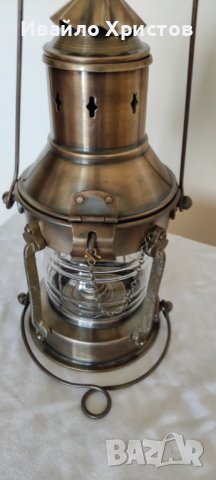 Корабен фенер- реплика, снимка 6 - Антикварни и старинни предмети - 37956355