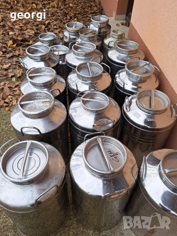 италиански иноксови съдове за мляко, вино, зехтин и др. 50л. и 30л. неръждавейка, снимка 13 - Други - 52431447