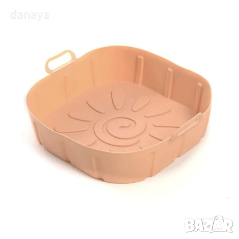 6338 Квадратна силиконова форма за Airfryer, 22х22см, снимка 2 - Форми - 53142320