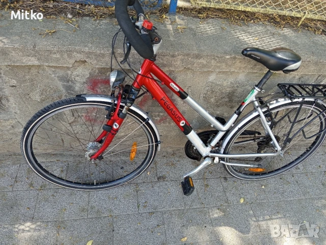 28 цола алуминиев велосипед с 21 скорости усилени капли амортисьори предни като нов , снимка 6 - Велосипеди - 51158425