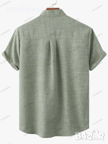 Ежедневна мъжка риза с къс ръкав, 6цвята , снимка 5 - Ризи - 44901083