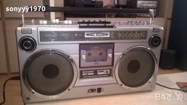 *sharp-OLD BIG SHARP-колекционерска машина-внос швеицария, снимка 2 - Радиокасетофони, транзистори - 26324692