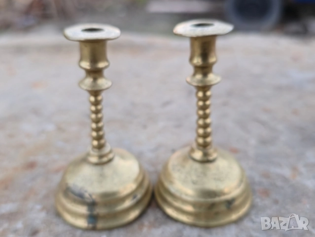 Бронзови свещници, снимка 4 - Декорация за дома - 52270366